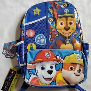 Paw patrol school back pack NWT